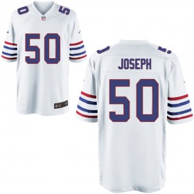 Mens Buffalo Bills Nike White Alternate Game Jersey JOSEPH#50