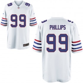 Mens Buffalo Bills Nike White Alternate Game Jersey PHILLIPS#99