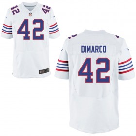 Mens Buffalo Bills Nike White Alternate Elite Jersey DIMARCO#42