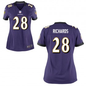 Women's Baltimore Ravens Nike Purple Game Jersey RICHARDS#28