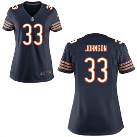 Women's Chicago Bears Nike Navy Blue Game Jersey JOHNSON#33