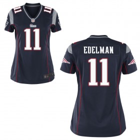 Women's New England Patriots Nike Navy Blue Game Jersey EDELMAN#11