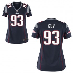 Women's New England Patriots Nike Navy Blue Game Jersey GUY#93