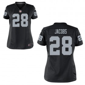 Women's Las Vegas Raiders Nike Black Game Jersey JACOBS#28