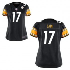 Women's Pittsburgh Steelers Nike Black Game Jersey CAIN#17