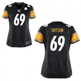Women's Pittsburgh Steelers Nike Black Game Jersey DOTSON#69