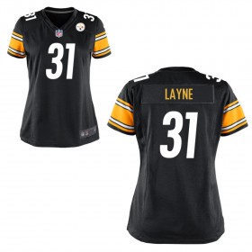Women's Pittsburgh Steelers Nike Black Game Jersey LAYNE#31