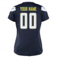 WomenÕs Los Angeles Chargers Nike Navy Blue Custom Game Jersey
