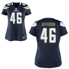 WomenÕs Los Angeles Chargers Nike Navy Blue Game Jersey JEFFERSON#46