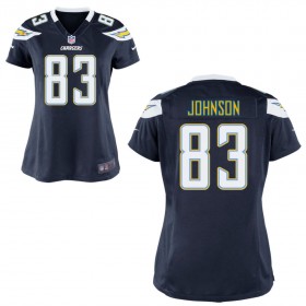 WomenÕs Los Angeles Chargers Nike Navy Blue Game Jersey JOHNSON#83