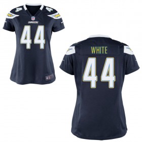 WomenÕs Los Angeles Chargers Nike Navy Blue Game Jersey WHITE#44