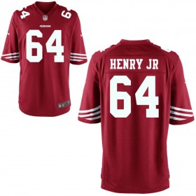 Youth San Francisco 49ers Nike Scarlet Game Jersey HENRY JR#64