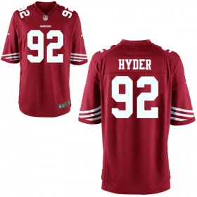 Youth San Francisco 49ers Nike Scarlet Game Jersey HYDER#92