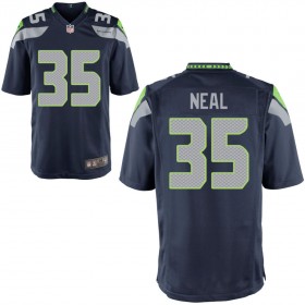 Youth Seattle Seahawks Nike College Navy Game Jersey NEAL#35