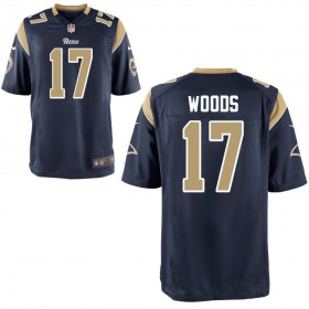 Youth Los Angeles Rams Nike Navy Game Jersey WOODS#17