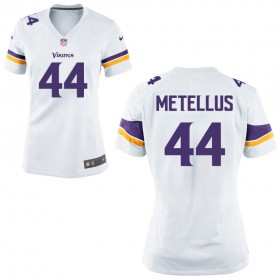 Women's Minnesota Vikings Nike White Game Jersey METELLUS#44