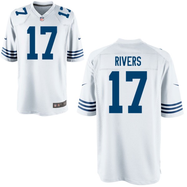 Men's Indianapolis Colts Nike Royal Throwback Game Jersey RIVERS#17