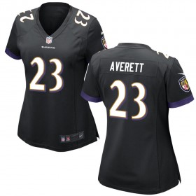 Women's Baltimore Ravens Nike Black Game Jersey AVERETT#23