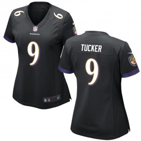 Women's Baltimore Ravens Nike Black Game Jersey TUCKER#9