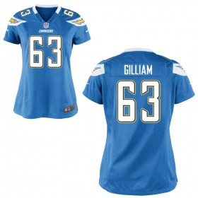 Women's Los Angeles Chargers Nike Light Blue Game Jersey GILLIAM#63