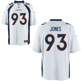 Nike Men's Denver Broncos Game White Jersey JONES#93
