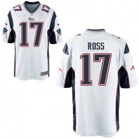 Nike Men's New England Patriots Game White Jersey ROSS#17