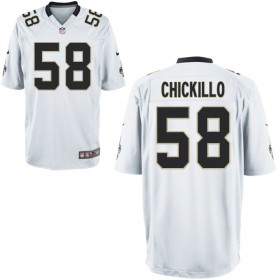Nike Men's New Orleans Saints Game White Jersey CHICKILLO#58