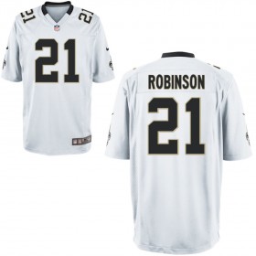 Nike Men's New Orleans Saints Game White Jersey ROBINSON#21