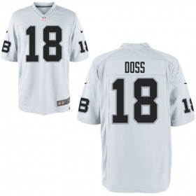 Nike Men's Las Vegas Raiders Game White Jersey DOSS#18