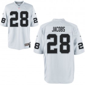 Nike Men's Las Vegas Raiders Game White Jersey JACOBS#28