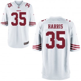Nike Men's San Francisco 49ers Game White Jersey HARRIS#35