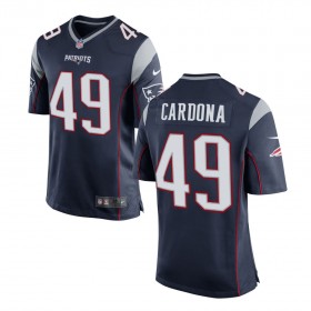 Men's New England Patriots Nike Navy Game Jersey CARDONA#49