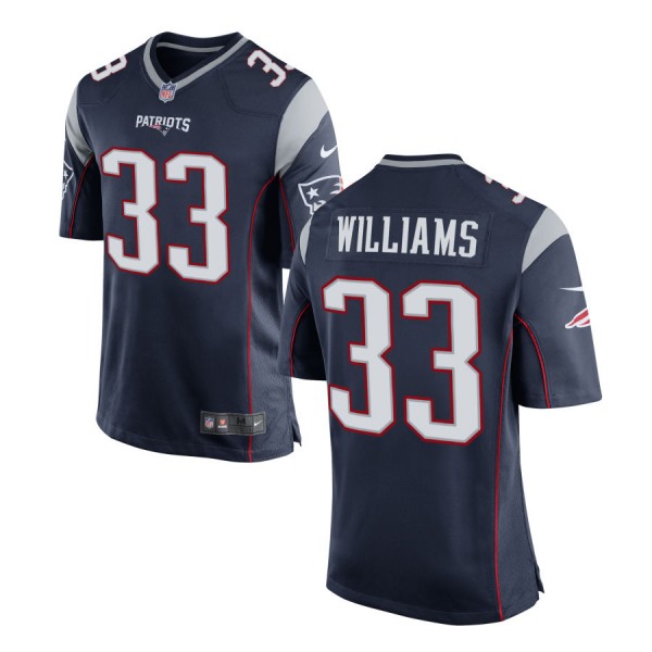 Men's New England Patriots Nike Navy Game Jersey WILLIAMS#33